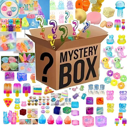 100+ style Pcs Sensory Squishy Blind Box Series, Random Cute Slow Rise Toy, Collectible Stress Ball Fidget Surprise Gift