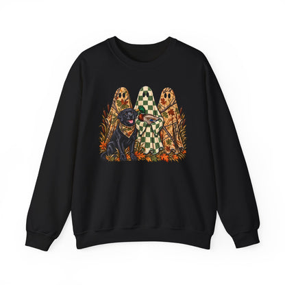 Autumn Pup & Ghosts Crewneck Sweatshirt