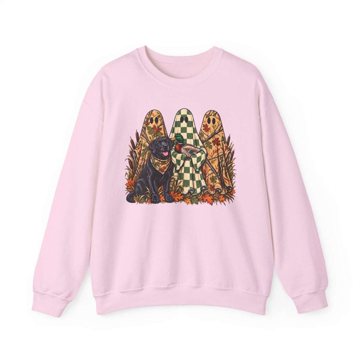 Autumn Pup & Ghosts Crewneck Sweatshirt