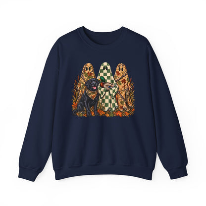 Autumn Pup & Ghosts Crewneck Sweatshirt
