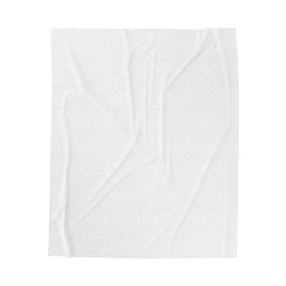 Velveteen Plush Blanket — Central Vols School Spirit Throw (Red & Blue "Vols" Pattern)