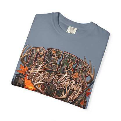 Deer Hunting Graphic T-Shirt — My Favorite Season Camouflage Buck Tee