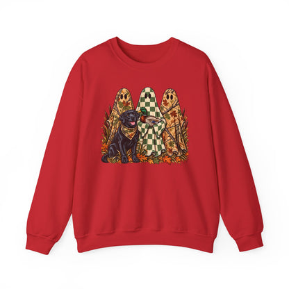 Autumn Pup & Ghosts Crewneck Sweatshirt
