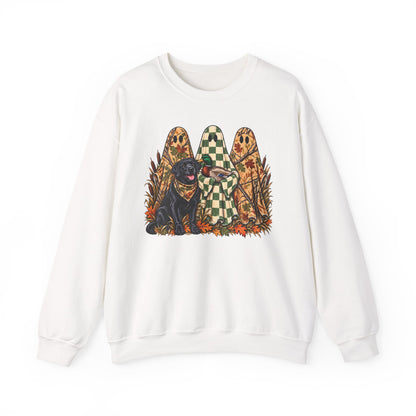 Autumn Pup & Ghosts Crewneck Sweatshirt