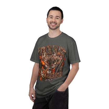 Deer Hunting Graphic T-Shirt — My Favorite Season Camouflage Buck Tee