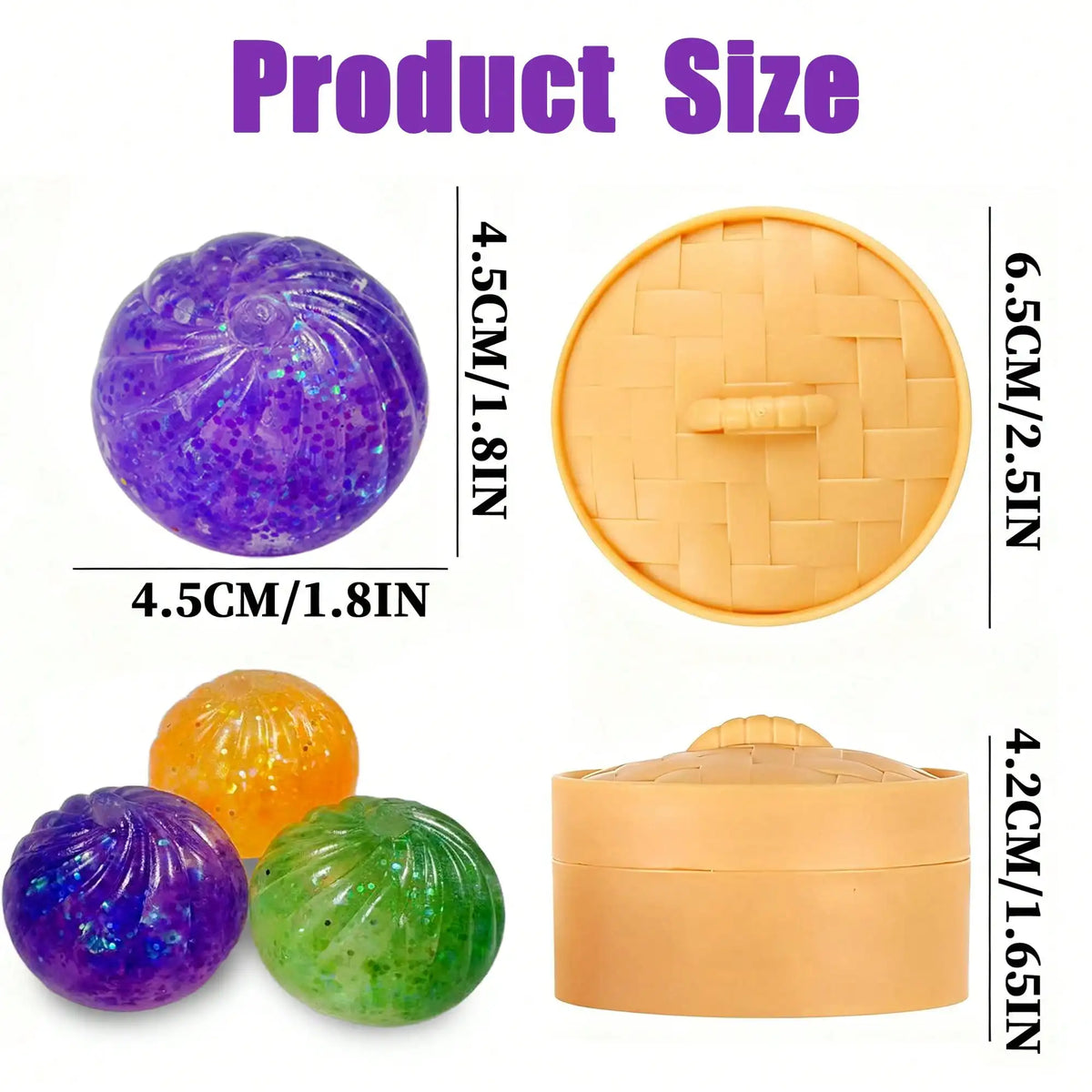 Aesthetic Jelly Bun Squishy: Solid Maltose Stress Reliever, Shiny Steamer Ornament, Trendy Adult Hobby Fidget, Bulk Gift